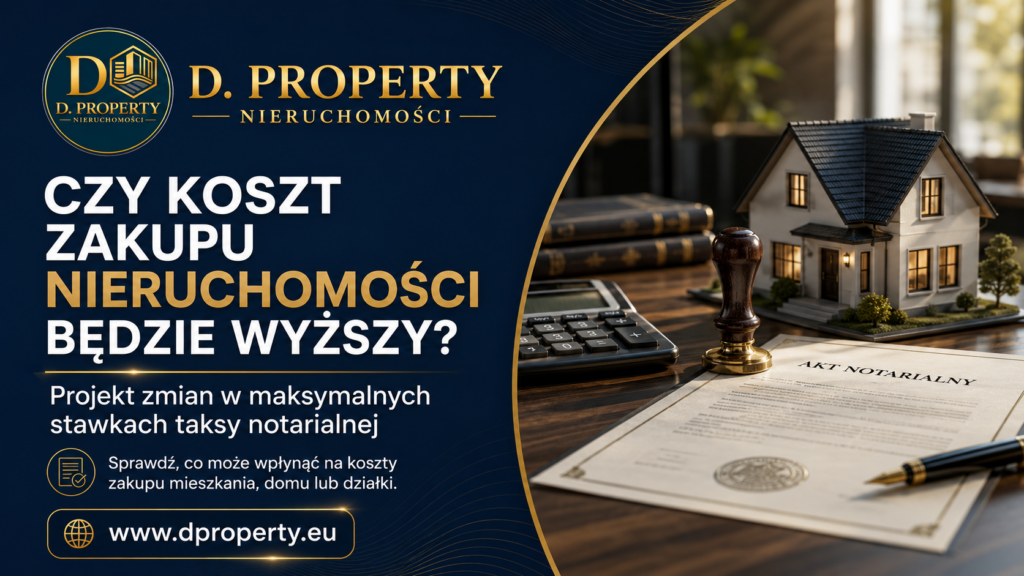Czy koszt zakupu nieruchomości będzie wyższy – projekt zmian w taksie notarialnej